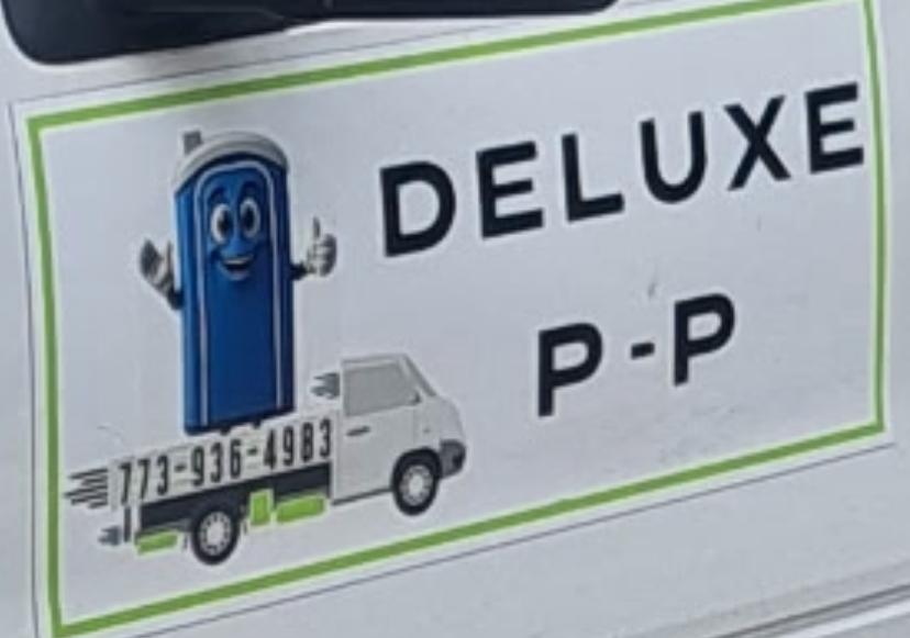 Deluxe P-P Services branded delivery truck serving Chicago, IL